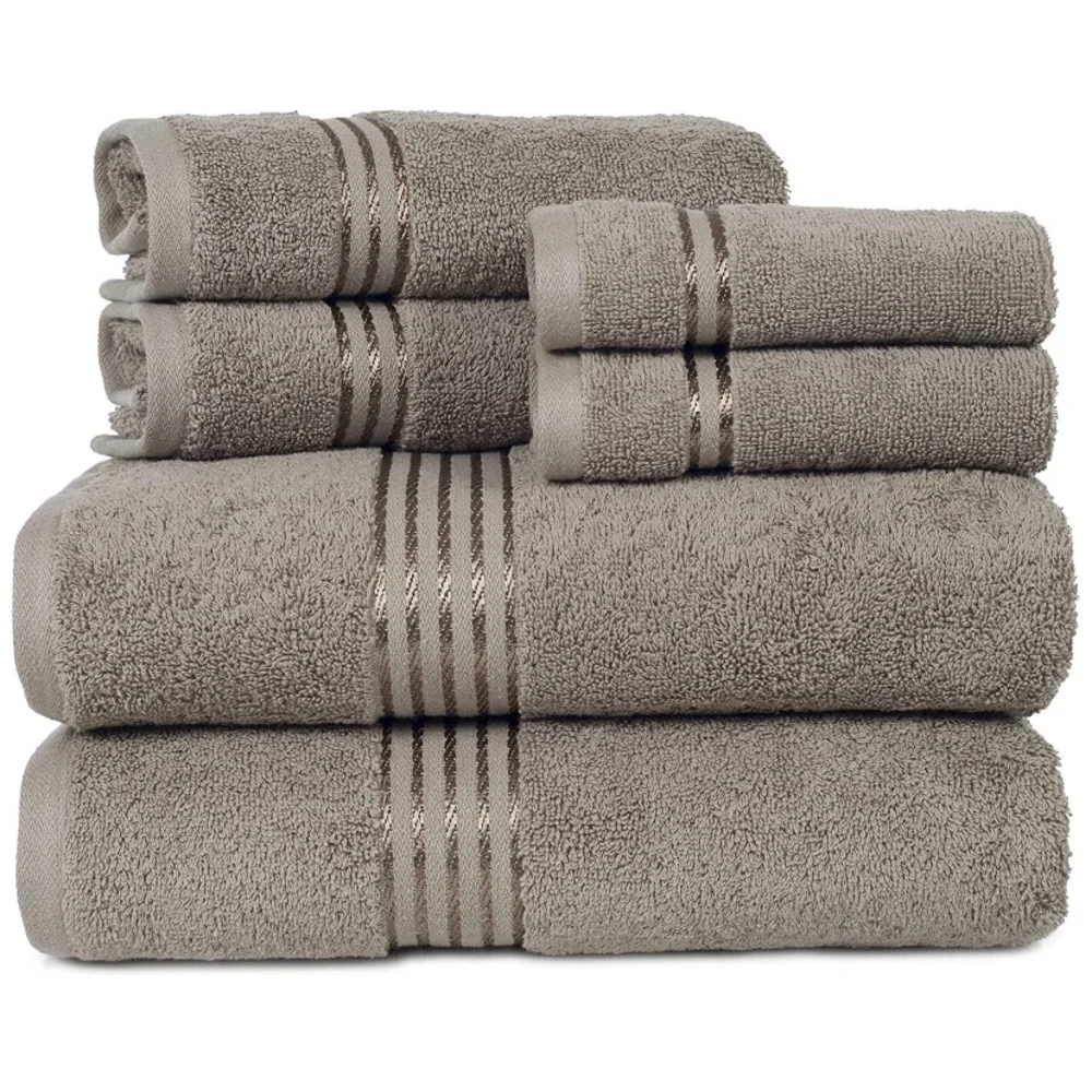 Lavish Home 6 Piece Towel Set Taupe